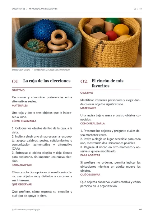 VOLUMEN 01 — MI MUNDO, MIS ELECCIONES
